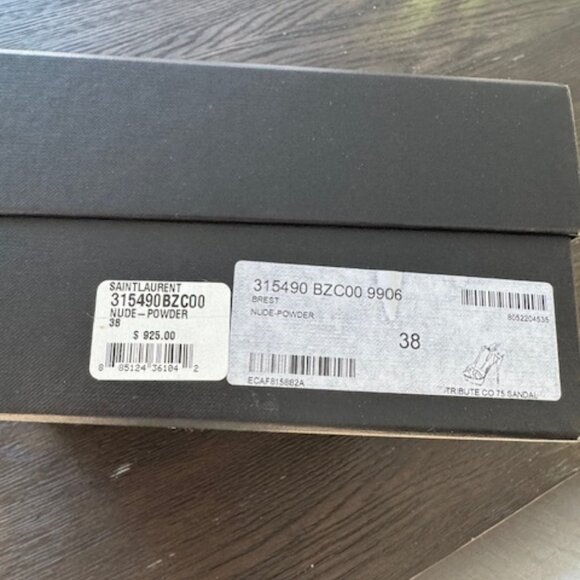 Saint Laurent Tribute Nude Patent Leather Heels - Picture 5 of 6